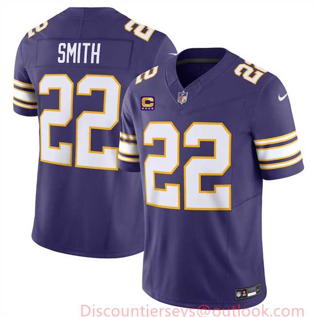 Men & Women & Youth Minnesota Vikings #22 Harrison Smith Purple 2024 F.U.S.E. Throwback With 4-Star C Patch Vapor Untouchable Limited Stitched Jersey,We sell and wholesale Men & Women & Youth Minnesota Vikings #22 Harrison Smith Purple 2024 F.U.S.E. Throwback With 4-Star C Patch Vapor Untouchable Limited Stitched Jersey on line form chian!